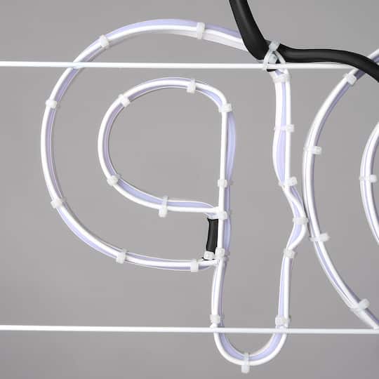 44'' Santa Stop Here LED Light Strip Sign